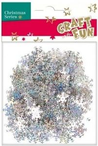 Mega Creative Ozdoba dekoracyjna konfetti płatki śniegu 30g 1