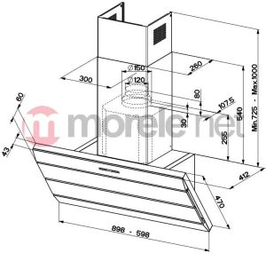 Okap Faber-Castell ORIZZONTE PLUS EG8 X 60 ACTIVE 2