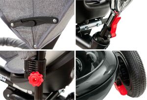 KidzMotion Rowerek trójkołowy Tobi Alex czerwony 19