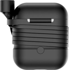 Baseus etui 2w1 pasek strap do Apple Airpods case Black 3