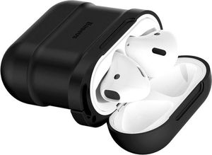 Baseus etui 2w1 pasek strap do Apple Airpods case Black 5