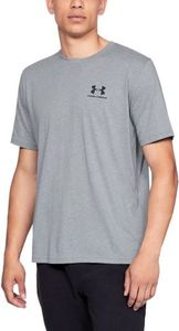 Under Armour Koszulka męska Sportstyle Left Chest SS szara r. S (1326799-036) 1