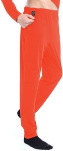 Glovii Spodnie męskie ogrzewane pomarańczowe r. M (GP1R) 1