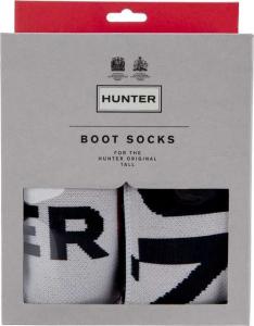 Hunter Skarpety damskie Boot Sock Exploded Logo czarno-białe r. L (UAS3090AAI) 1