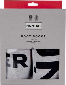Hunter Skarpety damskie Boot Sock Exploded Logo czarno-białe r. M (UAS3090AAI) 1