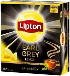 Lipton Earl Grey Lemon herbata czarna Cytryna 100 torebek 1
