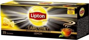 Lipton Earl Grey Lemon herbata czarna Cytryna 25 1