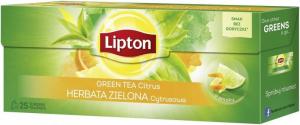 Lipton Green Tea herbata zielona Cytryna 25 torebek 1