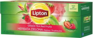 Lipton Green Tea herbata zielona Malina i Truskawka 25 torebek 1