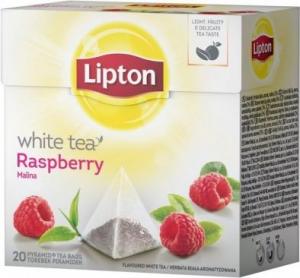 Lipton White Tea herbata biała Malina 20 piramidek 1