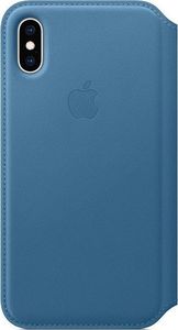 Apple Apple iPhone XS Leather Folio szary błękit 1