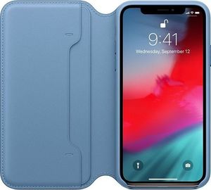 Apple Apple iPhone XS Leather Folio szary błękit 2
