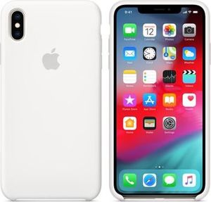Apple iPhone XS Max Silicone Case biały 1