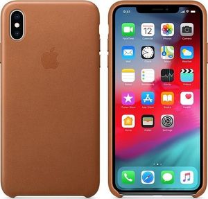 Apple iPhone XS Max Leather Case naturalny brąz 3