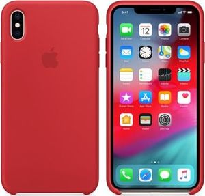 Apple iPhone XS Max Silicone Case RED 1