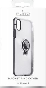 Puro Puro Magnet Ring Cover do iPhone XR przezroczysty 4