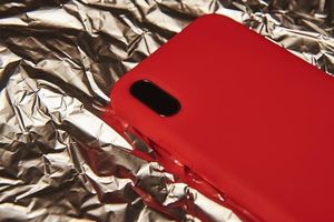 Puro Etui Icon Cover iPhone XS Max czerwone 11