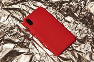 Puro Etui Icon Cover iPhone XS Max czerwone 12