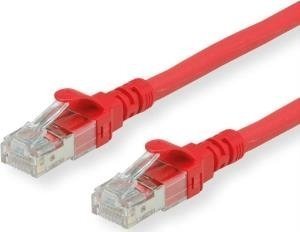 Roline ROLINE - Patch- Cable - RJ- 45 (M) to RJ- 45 (M) - 30 cm - UTP - CAT 6 - halogen free, shaped, stranded - red (21.15.2941) 1