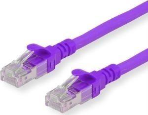 Roline Patchcable - RJ45 - 1,5 m - UTP - CAT 6 - bezhalogenowy, linka - fioletowy (21.15.2904) 1