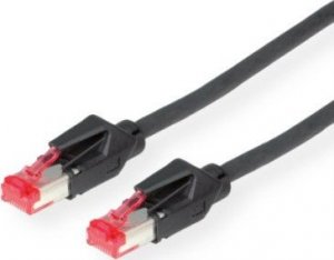 Datwyler Dätwyler DATWYLER - Patch- Cable - RJ- 45 (M) - RJ- 45 (M) - 10 m - SSTP- Cable - CAT 6 - halogen free - black (21.05.0105) 1