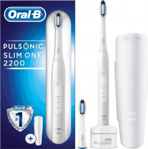Szczoteczka Oral-B Szczoteczka soniczna Pulsonic SlimOne 2200 Biała + 2 końcówki 2