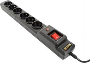 Listwa zasilająca Accura Premium Crux 6 gniazd 1.5 m czarna (ACC4022) 1