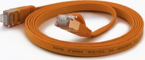 Wantec Wantec flates CAT6A FTP Patch Cable - 3 m - Cat6a - F/UTP (FTP) - RJ- 45 - RJ- 45 - Orange (7036) 1