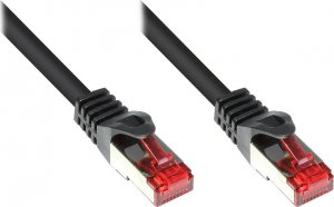 Good Connections RNS Patch Cable with Rastnasenschutz, Cat. 6, S/FTP, PiMF, PVC, 250MHz, black, 1m, Good Connections (8060- 010S) 1