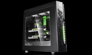 Obudowa Deepcool Genome II + chłodzenie wodne, czarno zielony (DP-ATXLCS-GEN-BKGN3) 3