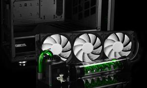 Obudowa Deepcool Genome II + chłodzenie wodne, czarno zielony (DP-ATXLCS-GEN-BKGN3) 7