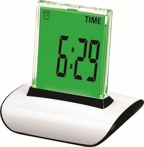NILSEN Nilsen lampka LCD Clock biała / zmiana koloru wyświetlacza 1