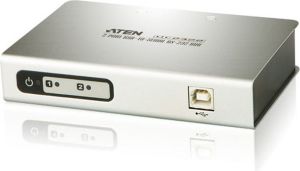 Adapter USB Aten USB-RS232 Srebrny (UC2322AT) 1