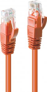 Lindy Patchkabel Cat6 U/UTP orange 1.00m (48107) 1