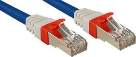 Lindy Patchkabel Cat6(A) SSTP / S/FTP PIMF blau 1.00m 10Gbit (45374) 1