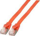 EFB Patchcable -25 cm - U/FTP - CAT 6a - flat - red (K5545RT.0,25) 1