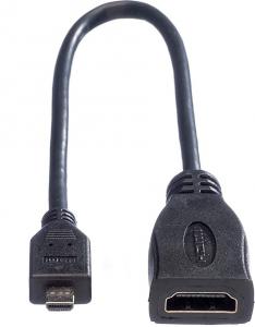 Kabel Roline HDMI Micro - HDMI 0.15m czarny (JAB-1861940) 2
