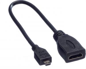 Kabel Roline HDMI Micro - HDMI 0.15m czarny (JAB-1861940) 3