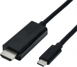Kabel USB Roline USB-C - HDMI 1 m Czarny (JAB-3752629) 1