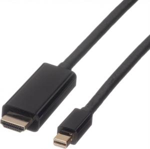 Kabel Roline DisplayPort Mini - HDMI 2m czarny (JAB-3360278) 1