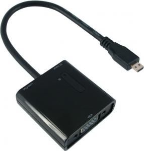 Adapter AV Value HDMI Micro - D-Sub (VGA) czarny (12.99.3118) 1