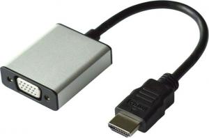 Adapter AV Value HDMI - D-Sub (VGA) + Jack 3.5mm srebrny (12.99.3119) 1