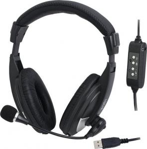 Słuchawki LogiLink HS0019 Czarne (HS0019) 1