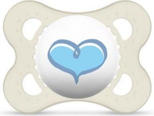 MAM Love&Affection smoczek niebieskie serce przezroczysty 2-6M (MAM152) 1