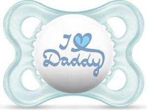 MAM Love&Affection smoczek I love Daddy niebieski 2-6M 1