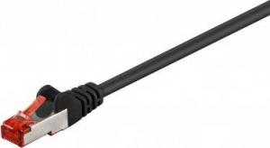 Goobay Wentronic goobay - Network cable - RJ- 45 (M) to RJ- 45 (M) - 1,5m - SFTP, PiMF - CAT 6 - shaped - black (95572) 1