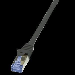 LogiLink LogiLink Patch Cable, cat. 6A, S/FTP, 30,0 m, black shielded (PIMF), 4 x 2 AWG 26/7, pin assignment: 1:1, copper core, (CQ3123S) 1