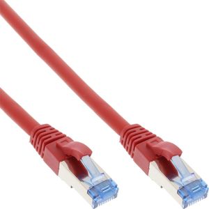 InLine Patch Cable - S / FTP (PiMf) - Cat.6A - 500MHz - Halogen Free - Copper - Red - 20m (76820R) 1