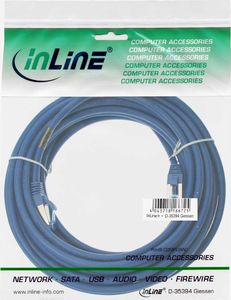 InLine Patch Cable - S / FTP (PiMf) - Cat.6A - 500MHz - Halogen Free - Copper - Blue - 20m (76820B) 3