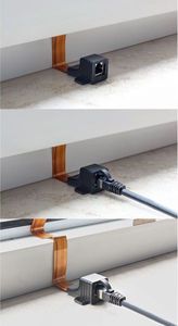 InLine InLine® Patch Cable Window Feedthrough, 2x RJ45 Jack, unshielded, 0.3m (69991I) 2